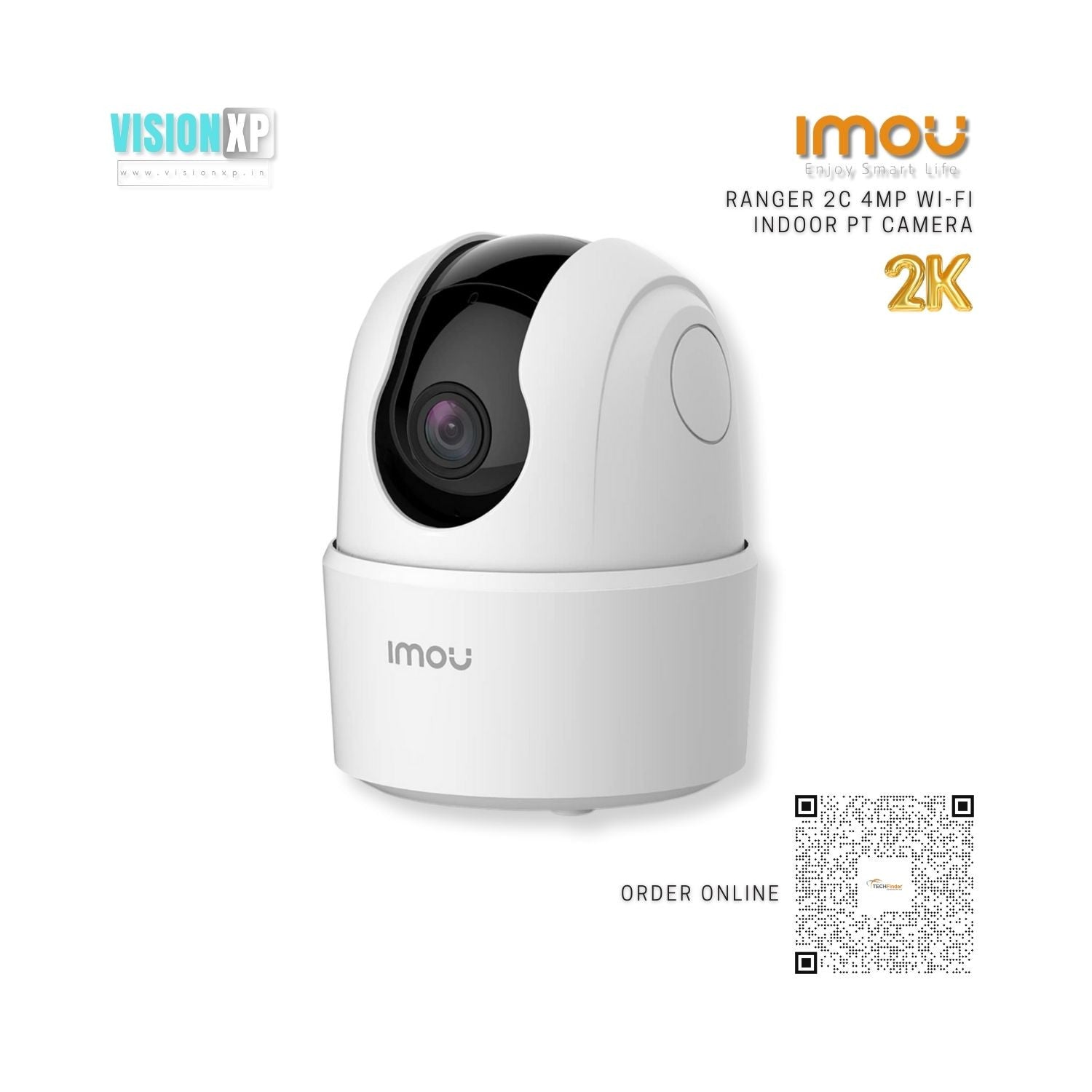 Imou Ranger 2C 4MP 4MP H.265 Wi-Fi Pan & Tilt Camera Imou Ranger 2C 4MP 4MP H.265 Wi-Fi Pan & Tilt Camera